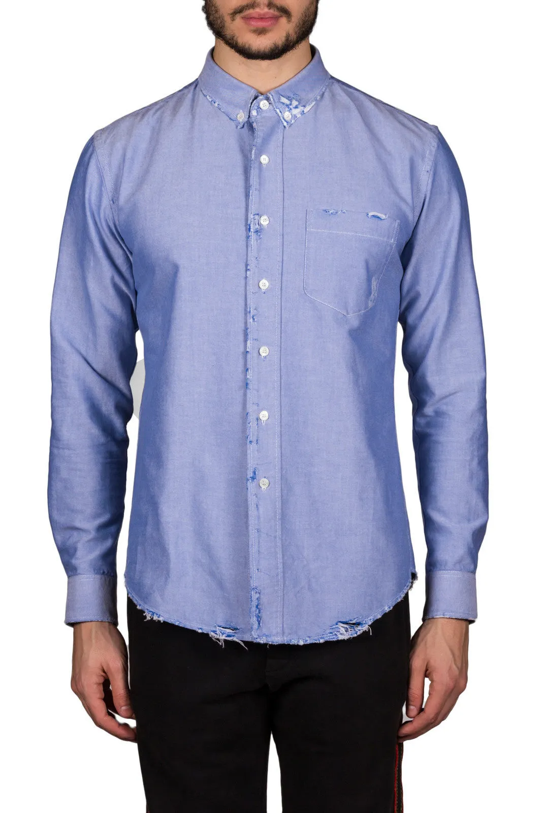 Ripped Oxford Shirt