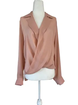 Rite Blush Silk Blouse - XS