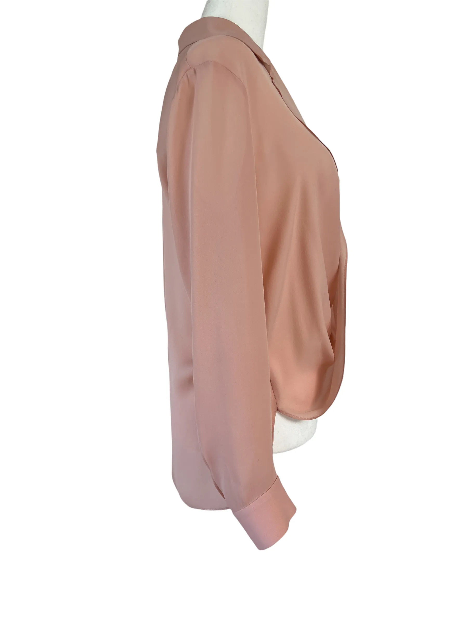 Rite Blush Silk Blouse - XS