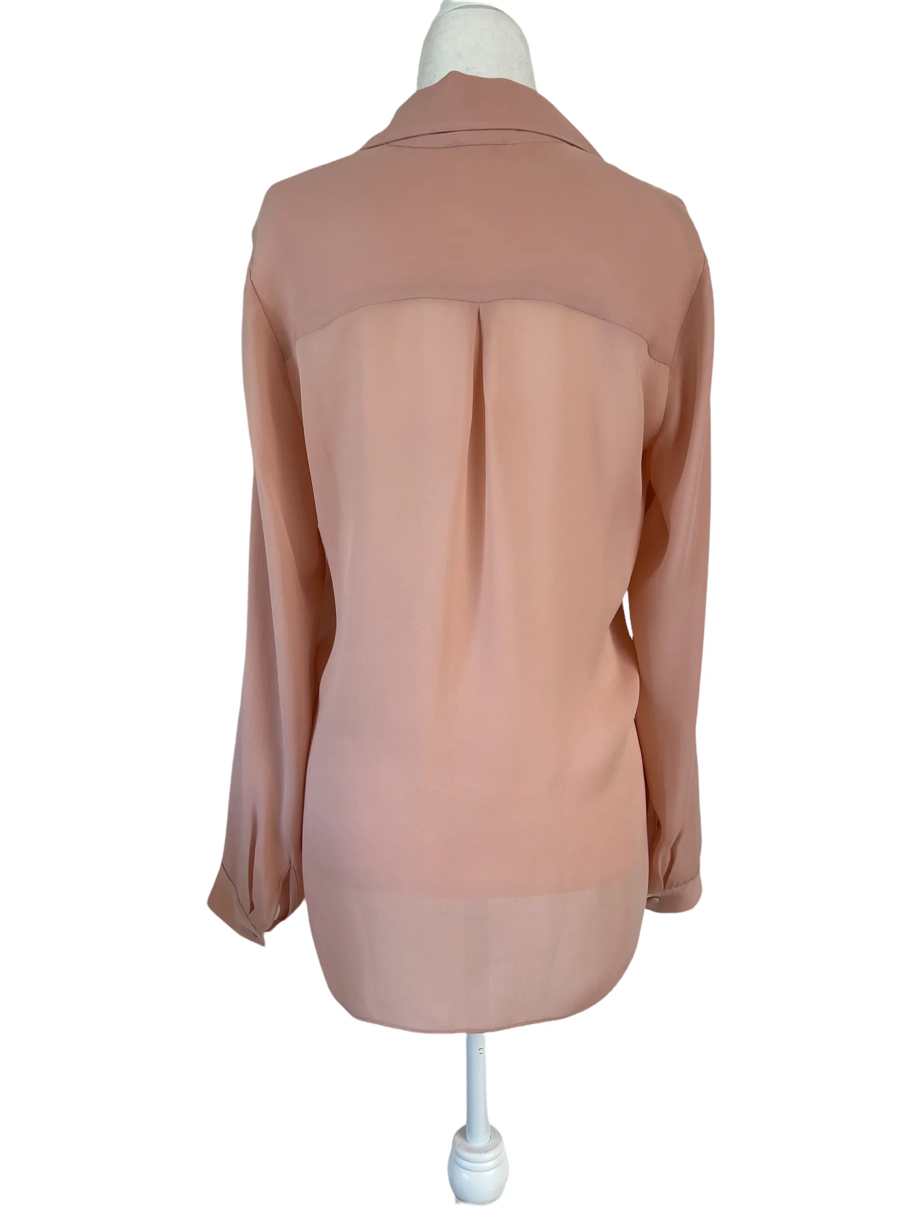 Rite Blush Silk Blouse - XS