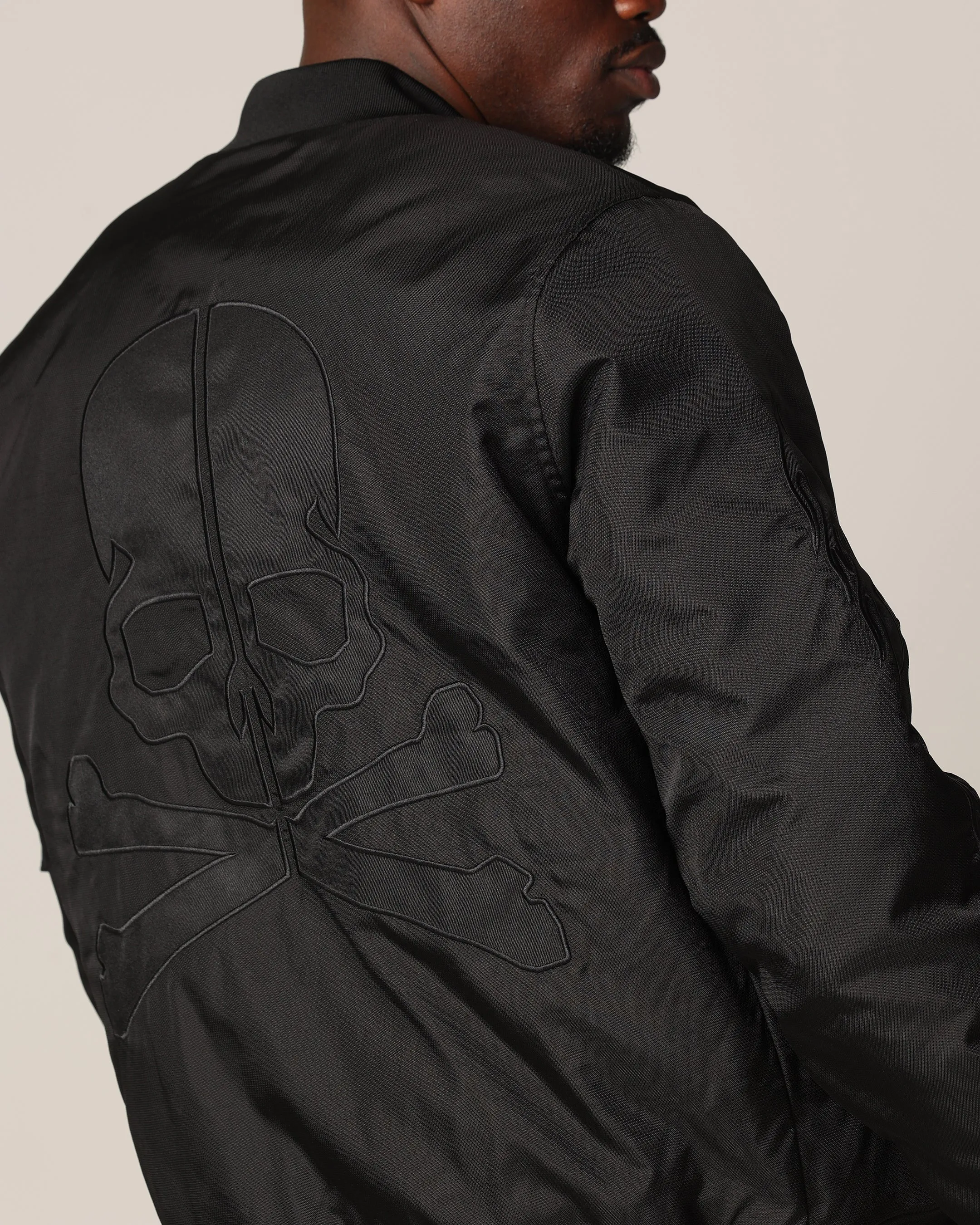 Saint Morta Hellfire Bomber Jacket Black