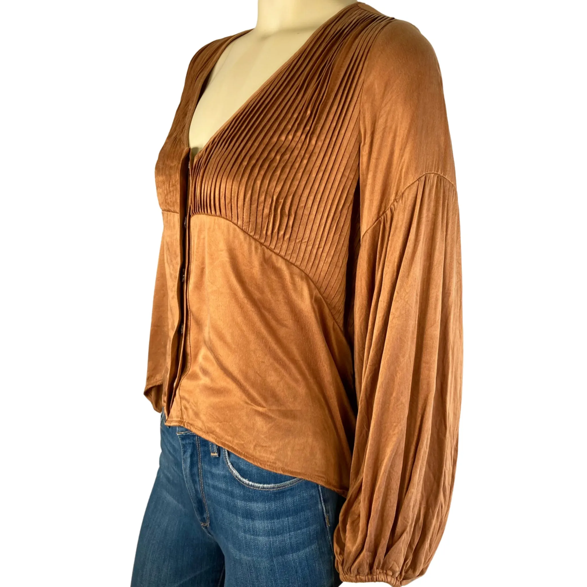 Sancia Brown Blouse