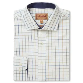 Schoffel Wells Tailored Mens Shirt - Green/Navy/Brown Check