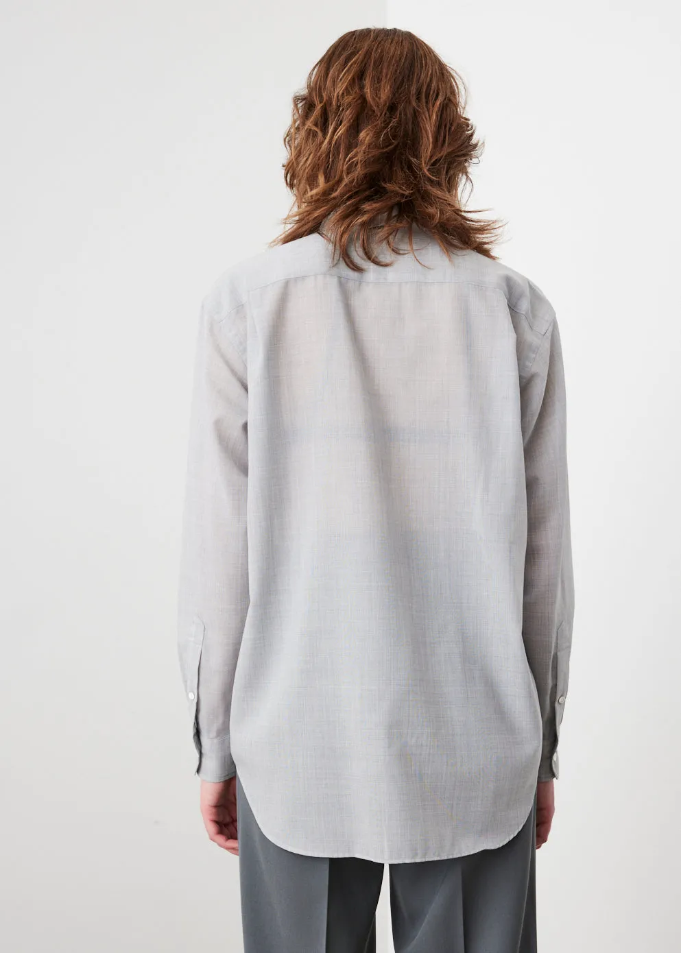 Sheer Wool Silk Shirt