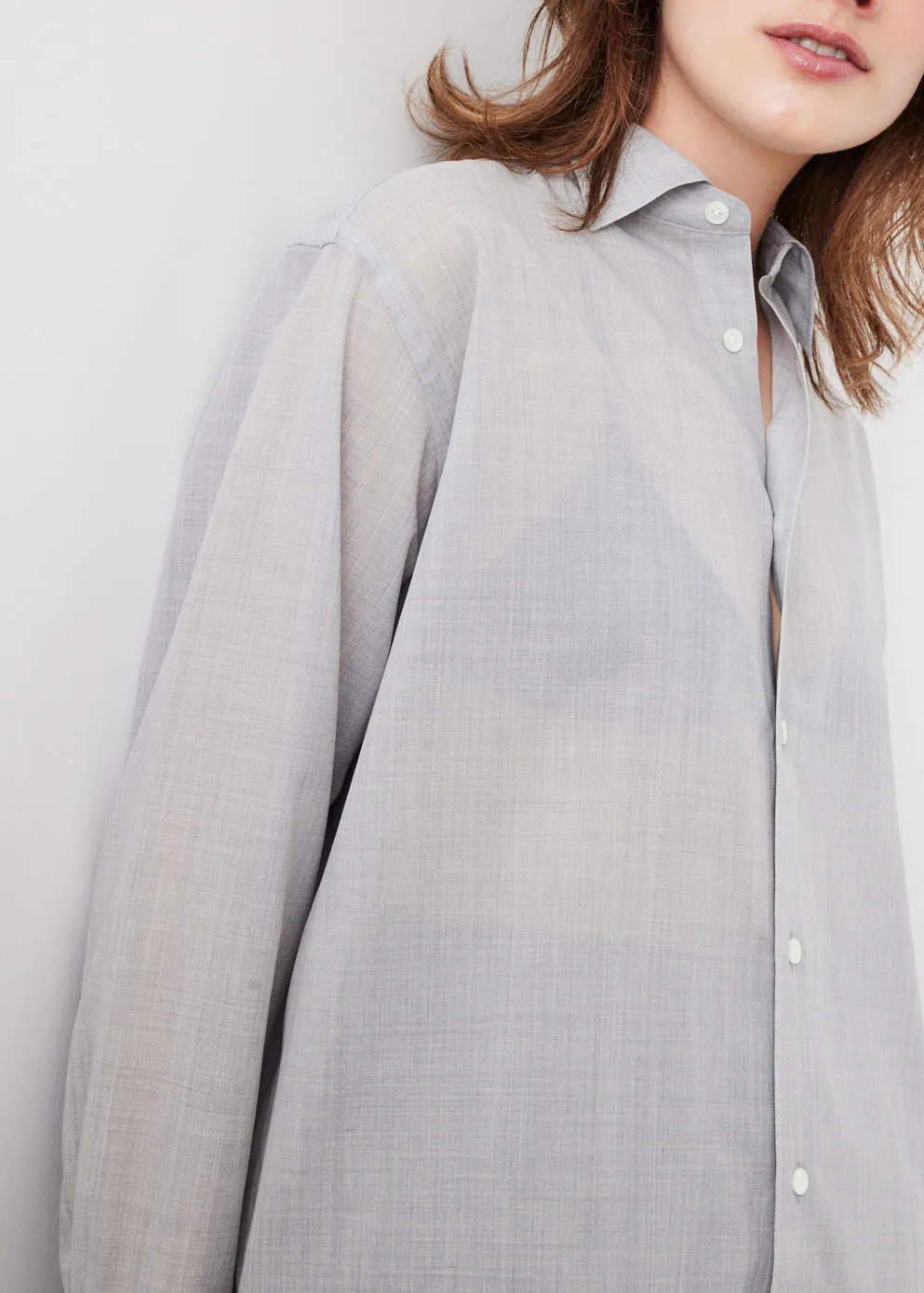 Sheer Wool Silk Shirt