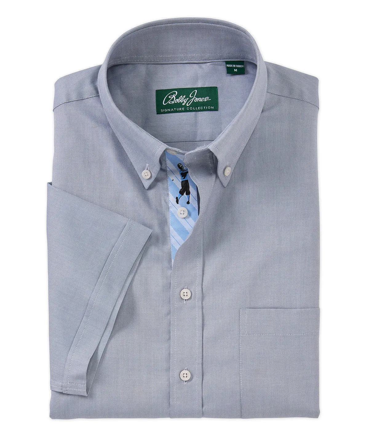 Signature 100% Cotton Oxford Button-Down Short Sleeve Shirt