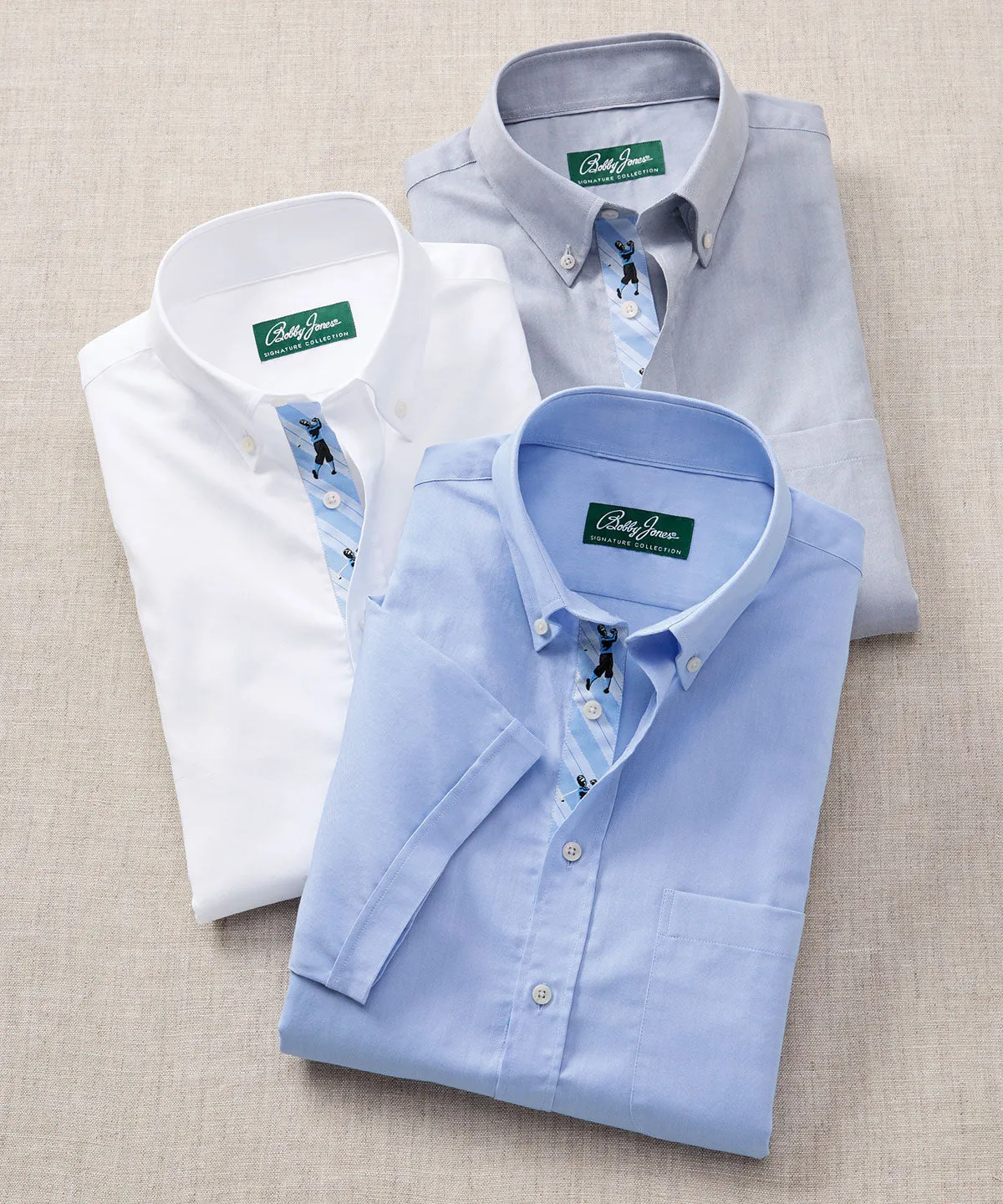 Signature 100% Cotton Oxford Button-Down Short Sleeve Shirt