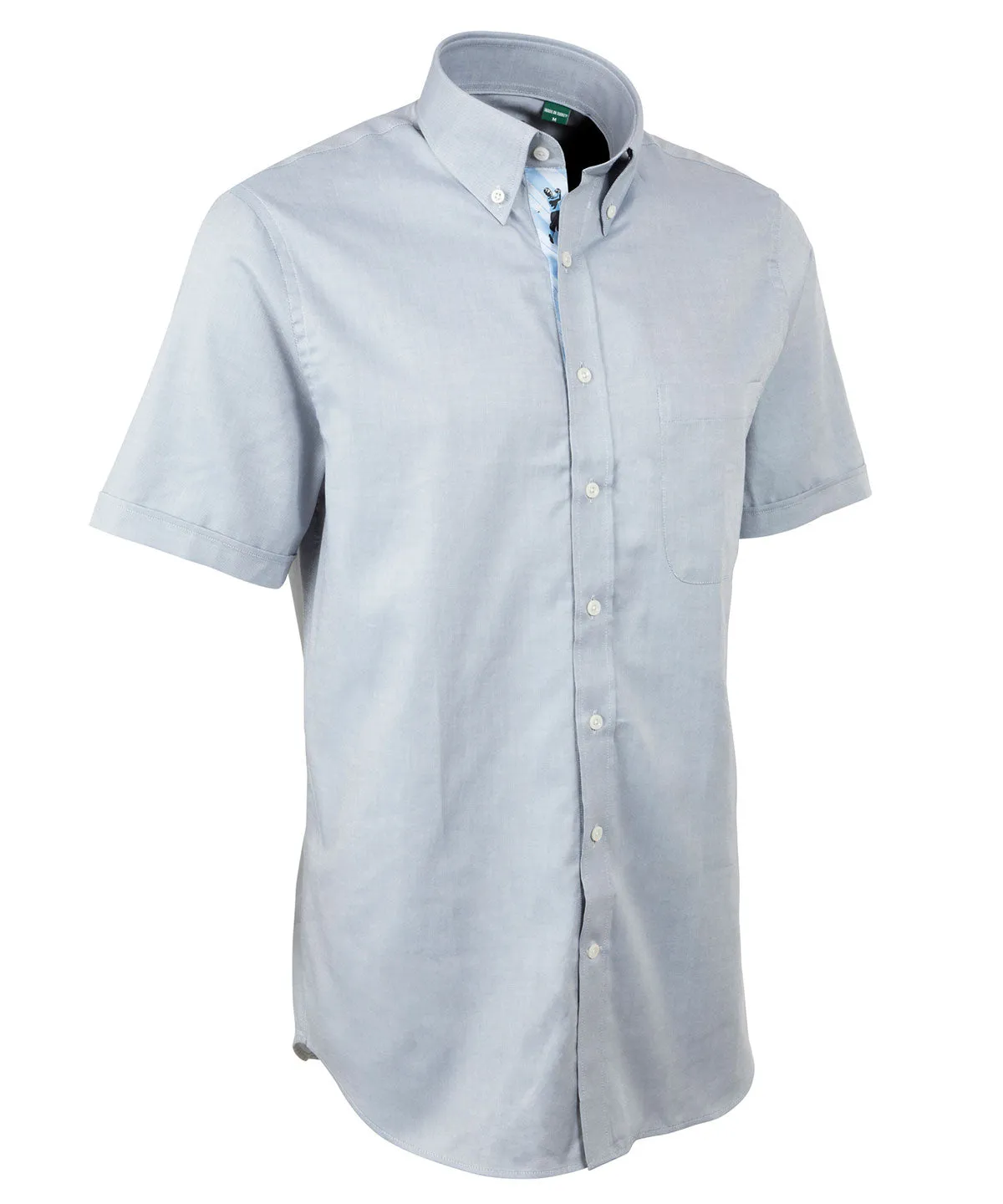 Signature 100% Cotton Oxford Button-Down Short Sleeve Shirt