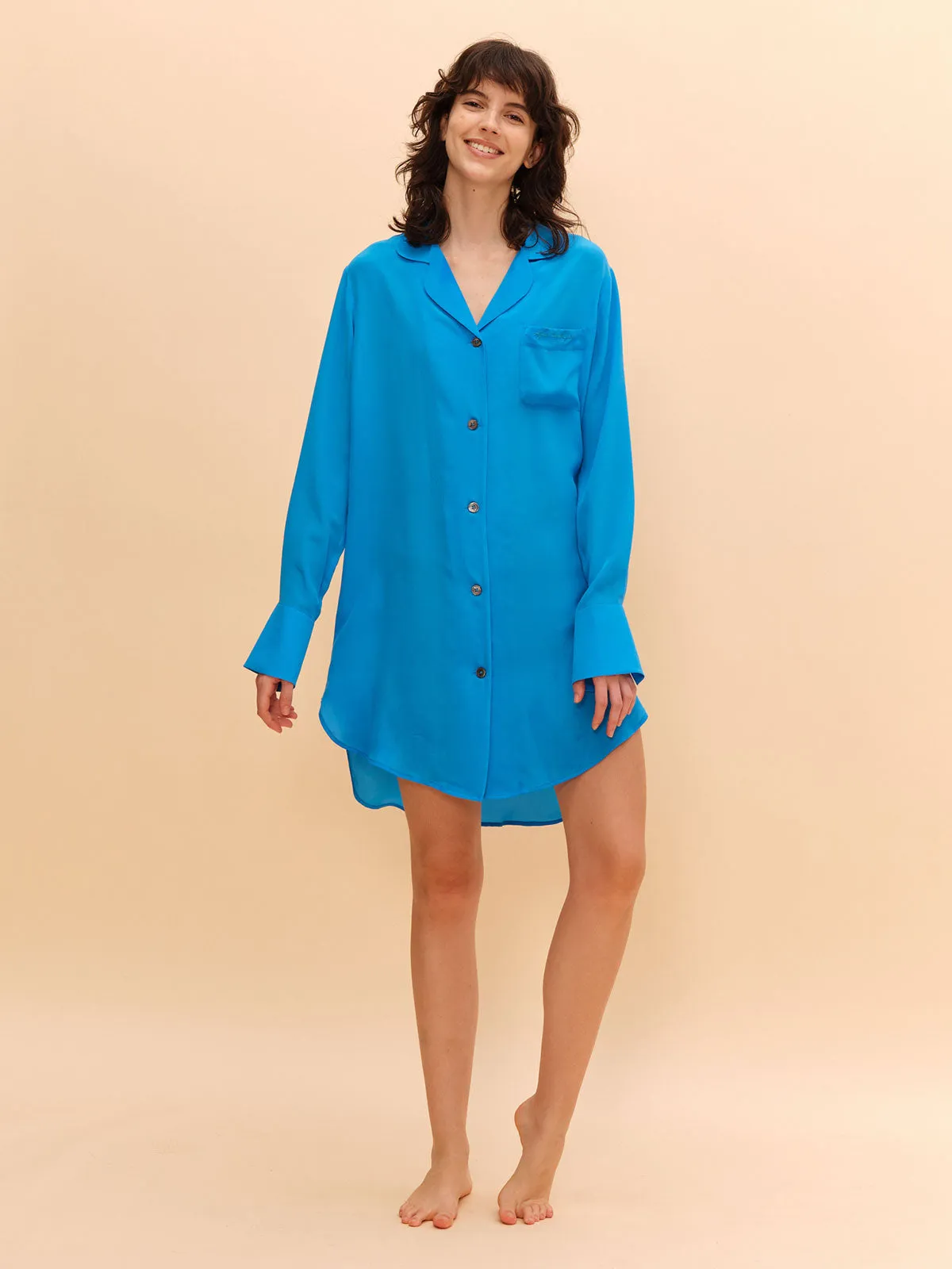 SILKINC Moonwalker Silk Shirt Dress