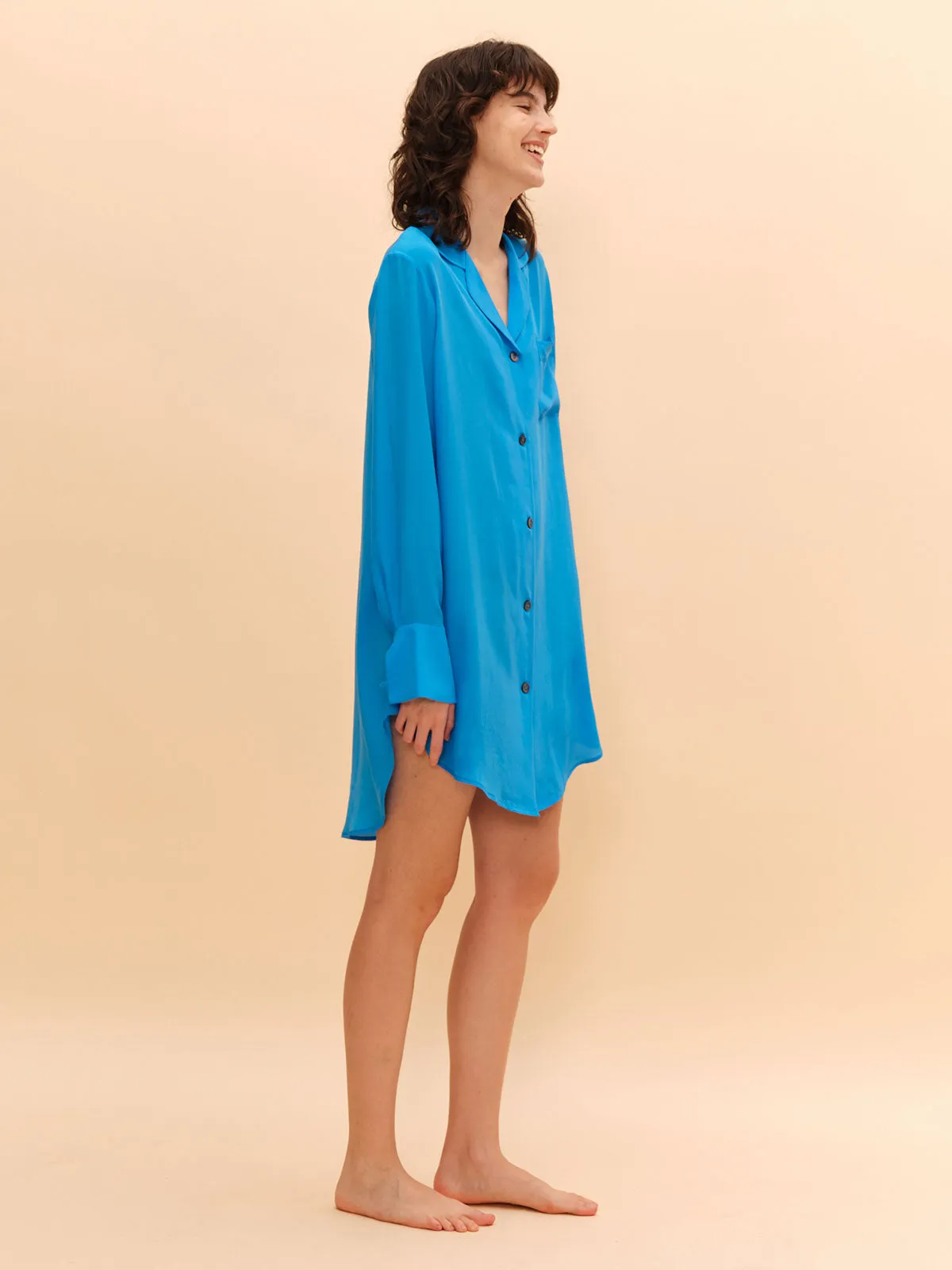 SILKINC Moonwalker Silk Shirt Dress