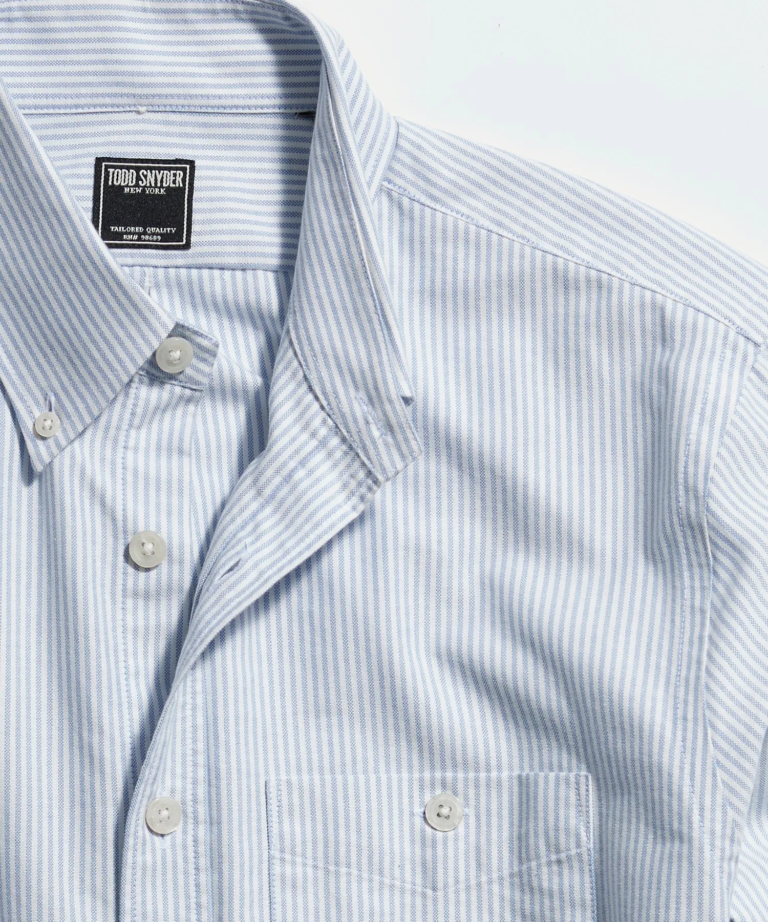 Slim Fit Favorite Oxford Shirt in Blue Stripe