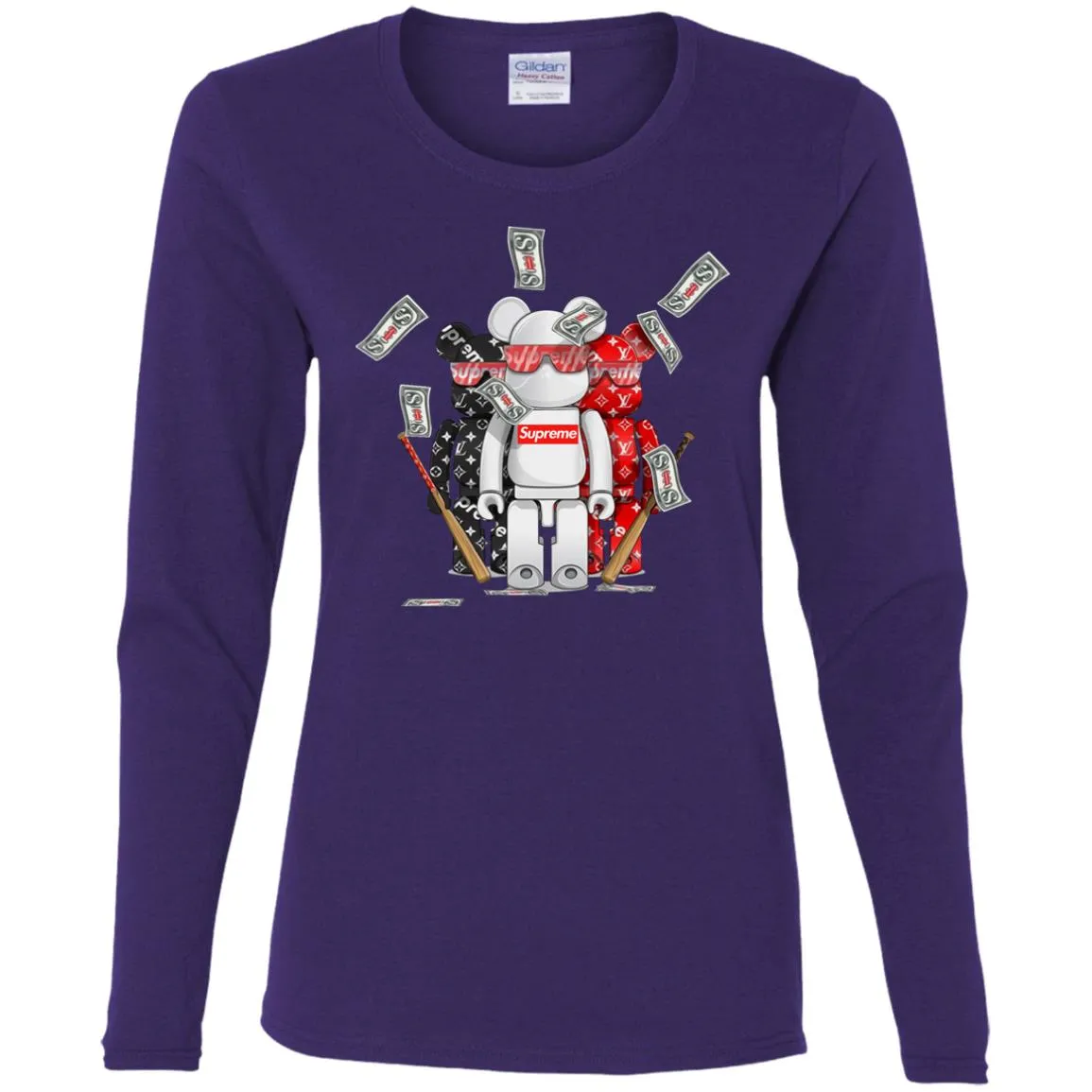 Supreme Lego Robot T-shirt Women Long Sleeve Shirt