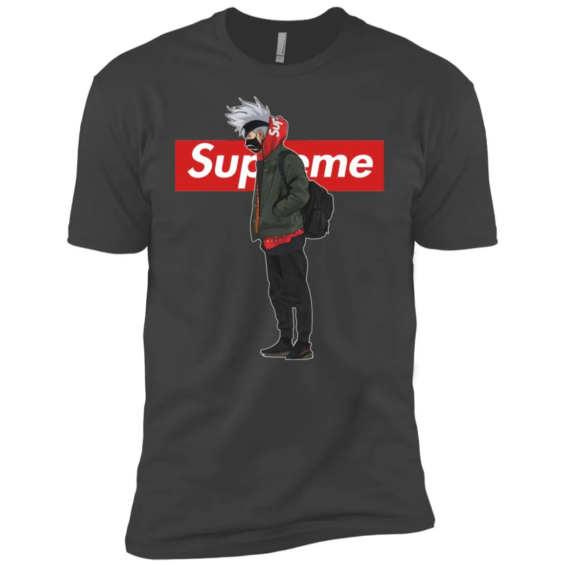 Supreme Naruto Funny Style T-shirt Men Short Sleeve T-Shirt