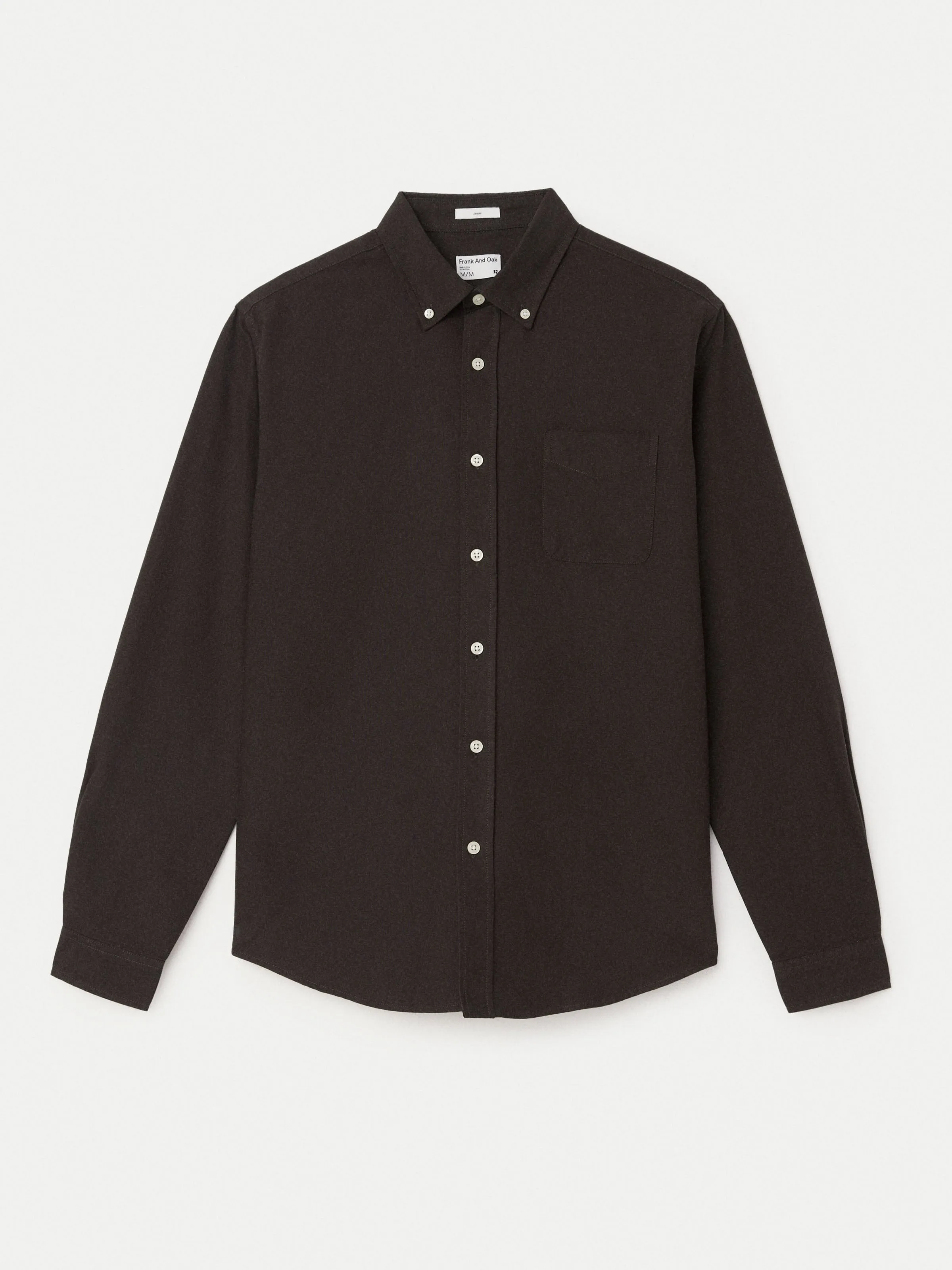 The Jasper Oxford Shirt in Dark Chocolate