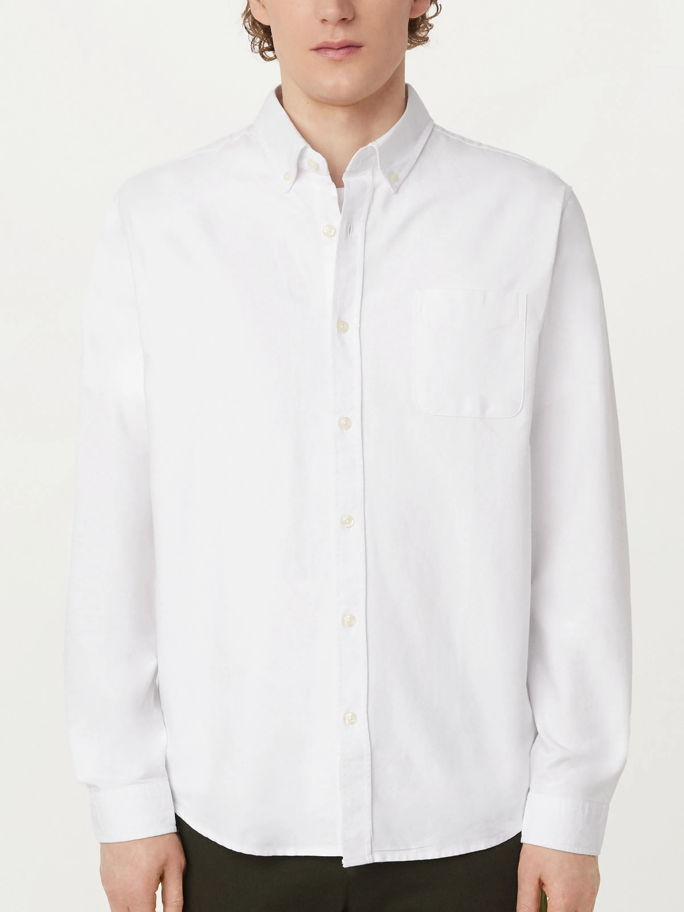 The Jasper Oxford Shirt in White