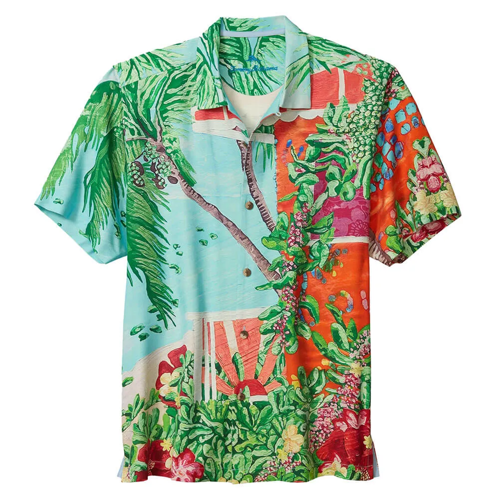 Tommy Bahama Artist Series Coastal Comforts Camp Shirt - Summer Aqua