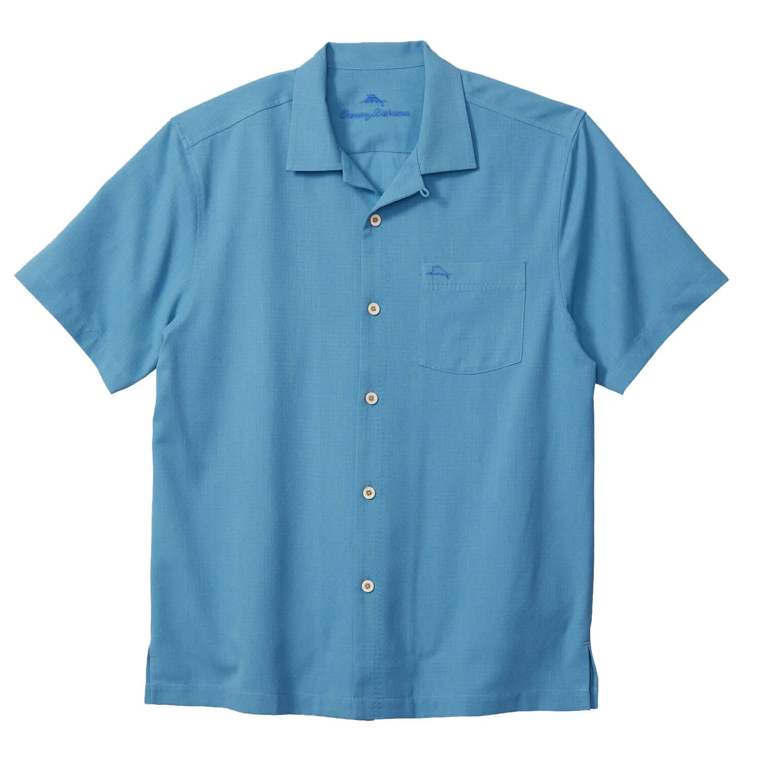 Tommy Bahama Coastal Breeze Check Camp Shirt - Vacation Blue