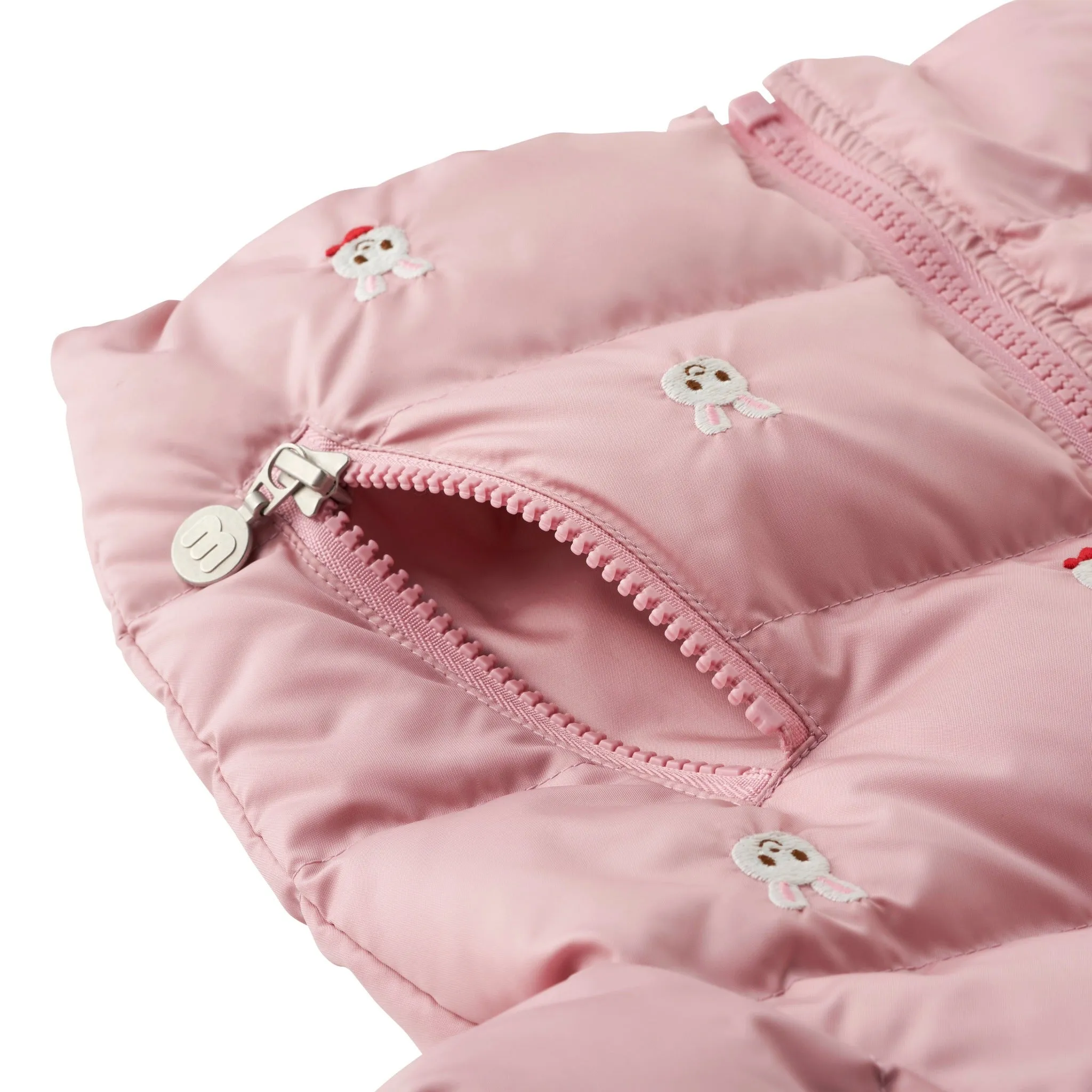 Usako Bunny Embroidered Down Windbreaker