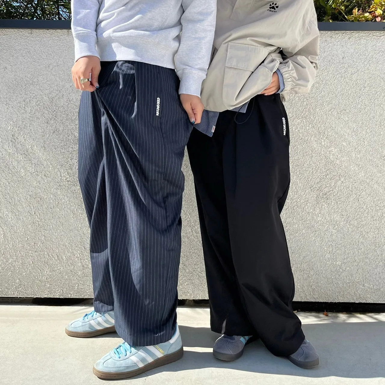 Wide slacks pants